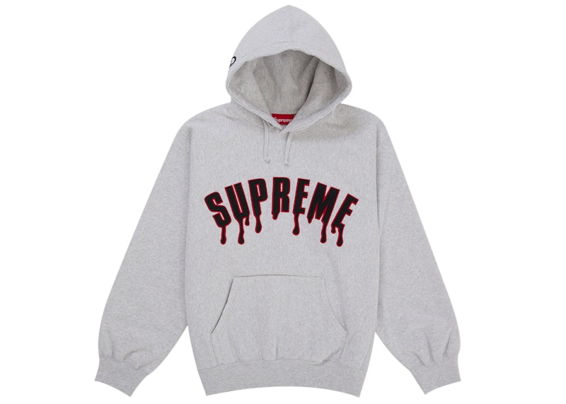 Supreme Ghostface Arc Hooded Sweatshirt Ash Grey