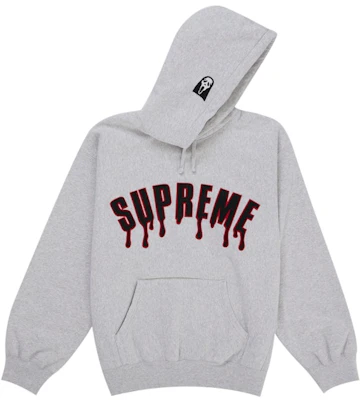 Supreme Ghostface Arc Hooded Sweatshirt Ash Grey Order Supreme Ghostface Arc Hooded Sweatshirt Ash Grey