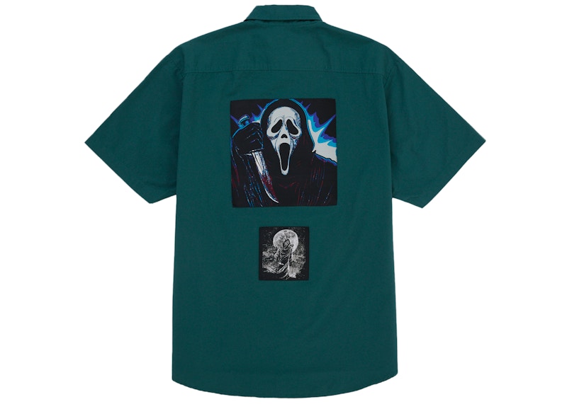 Supreme Ghostface S S Work Shirt Green