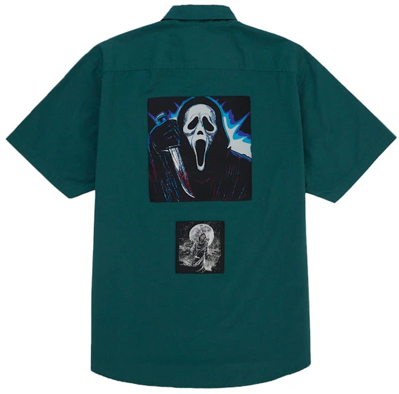 supreme-ghostface-s-s-work-shirt-green