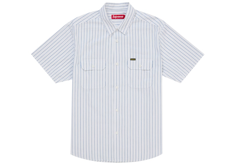 Order シュプリーム ゴーストフェイス S/S ワークシャツ ストライプ