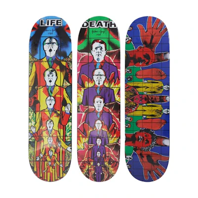 Supreme Gilbert George Supreme LIFE & DEATH & DEATH AFTER LIFE Skateboard Deck Multi Set