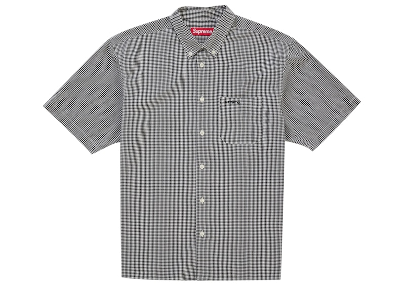 Supreme Gingham S/S Shirt (SS26) Black
