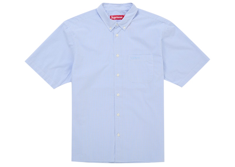 Buy Supreme Gingham S/S Shirt (SS26) Blue