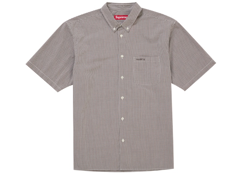 Supreme Gingham S/S Shirt (SS26) Brown