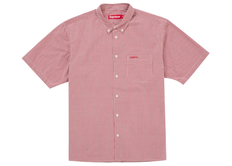 Supreme Gingham S/S Shirt (SS26) Red