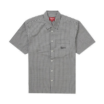 Supreme Gingham S/S Shirt Black