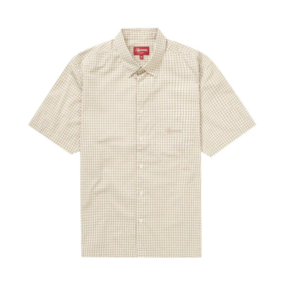 Supreme Gingham S/S Shirt Tan