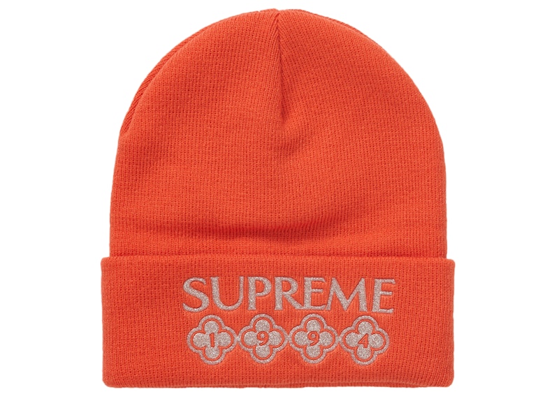 Supreme Glitter Beanie Orange