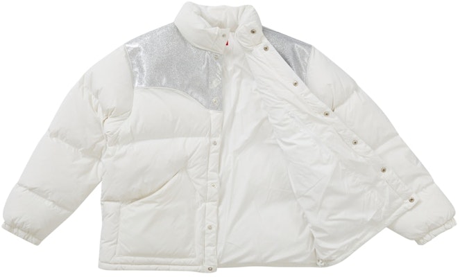 Chaqueta Puffer Supreme Glitter Yoke Blanca. Order Chaqueta Puffer Supreme Glitter Yoke Blanca.