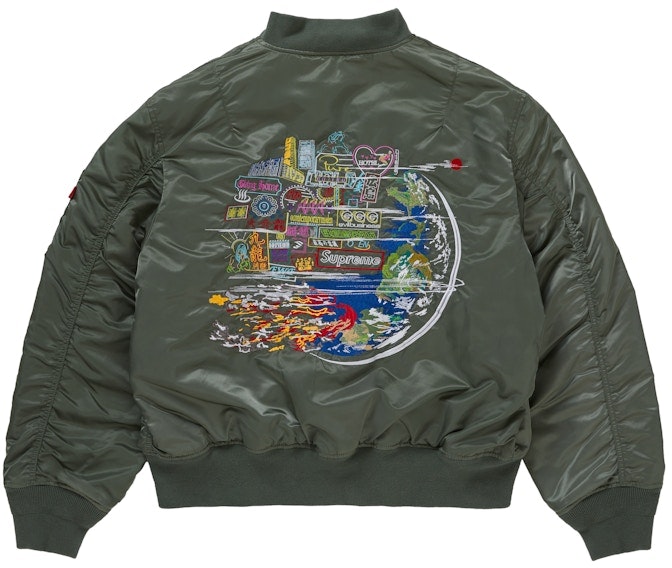 supreme-globe-ma-1-olive