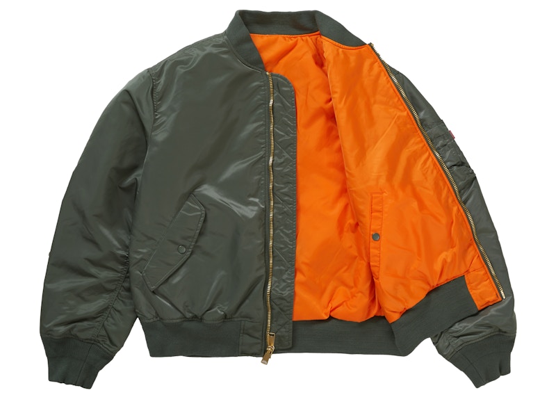 Supreme Globe MA-1 Olive 圖 3