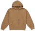 Buy Supreme God Over Money Zip Up Hooded Sweatshirt Brown