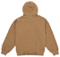 Shop Supreme God Over Money Zip Up Hooded Sweatshirt Brown