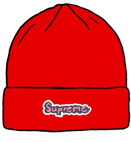 supreme-gonz-logo-beanie-burnt-red