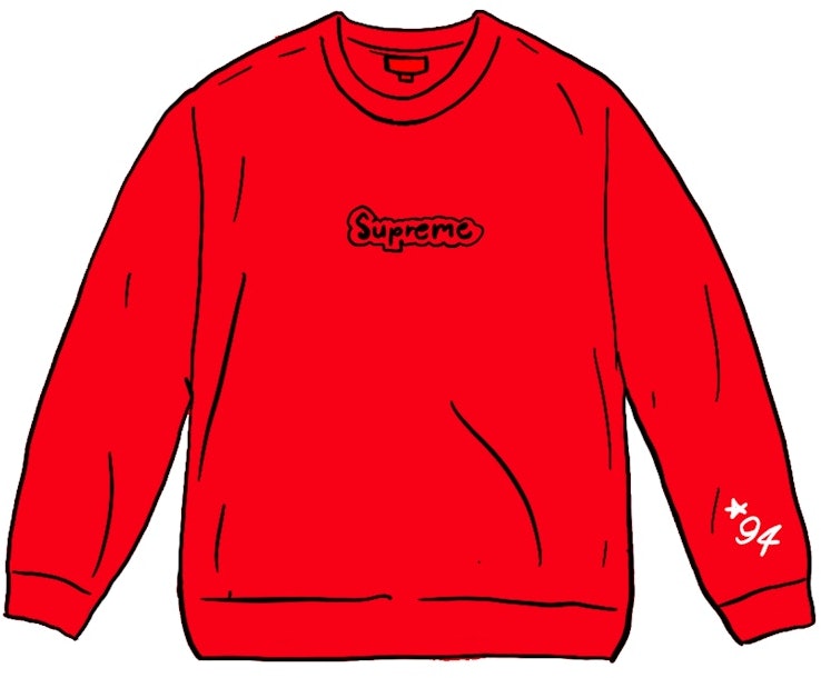 supreme-gonz-logo-crewneck-burnt-red