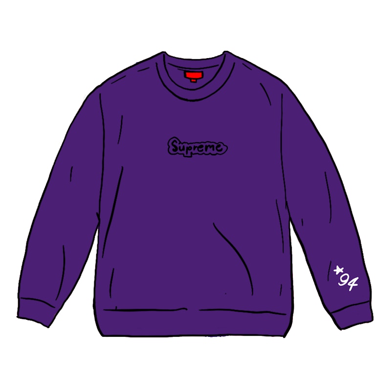 Supreme Gonz Logo Crewneck Purple