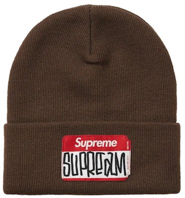 Supreme Gonz 名牌针织帽 棕色 (FW21) Buy Supreme Gonz 名牌针织帽 棕色 (FW21)