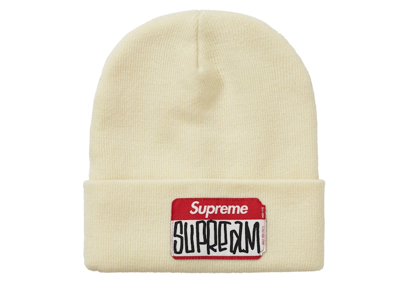 Supreme Gonz Nametag Beanie Natural (FW21)