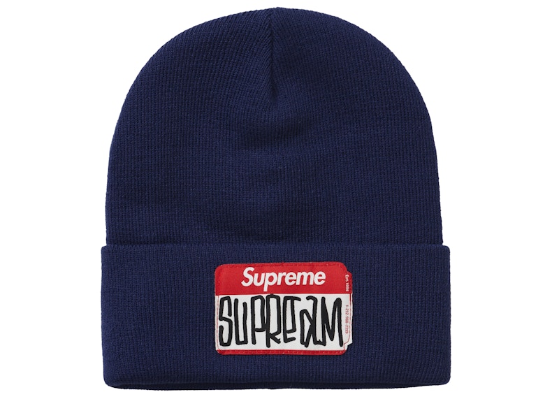 Supreme Gonz Nametag Beanie Navy (FW21)