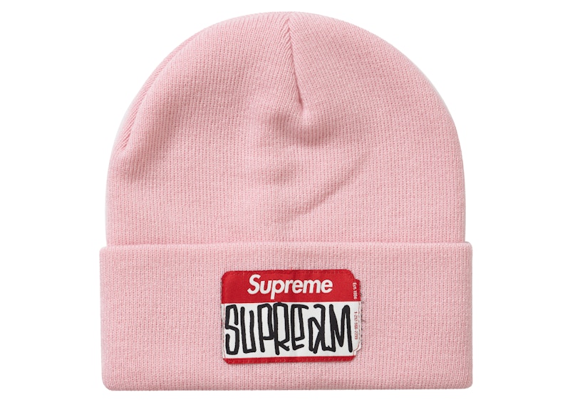 Buy Supreme Gonz Nametag Beanie Merah Muda (FW21)