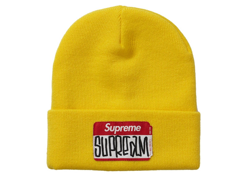 Buy Supreme Gonz Nametag Beanie Kuning (FW21)