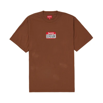Supreme Gonz Nametag S/S Top Brown