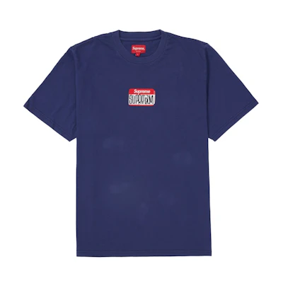 Supreme Gonz Nametag S/S Top Washed Navy