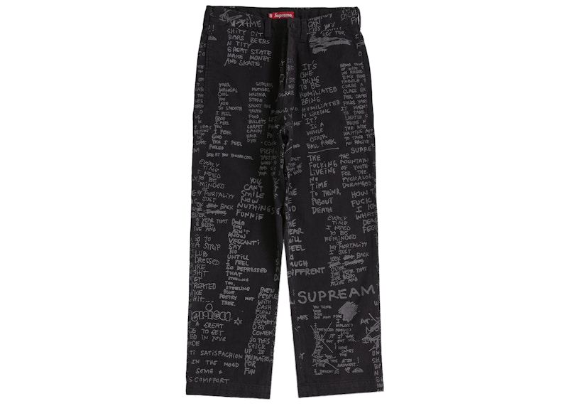 Supreme Gonz Poems Chino Pant Black