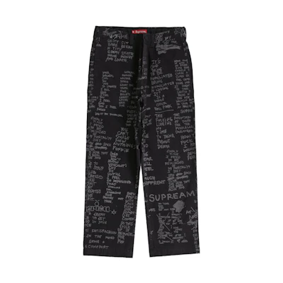 Supreme Gonz Poems Chino Pant Black