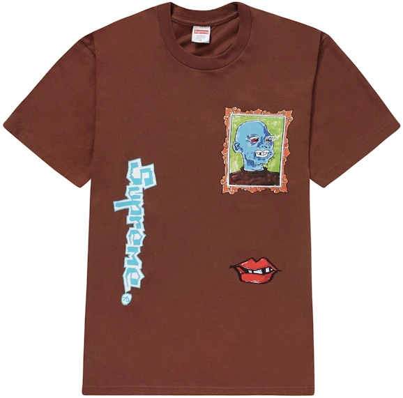supreme-gonz-portrait-tee-brown