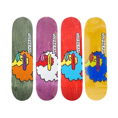 Supreme Gonz Ramm Skateboard Deck Green/Purple/Red/Yellow Set