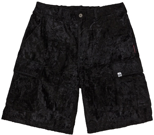 supreme-goodenough-crushed-rayon-cargo-short-black