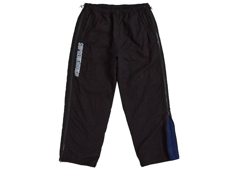 Order シュプリーム グッドイナフ パッチワーク フルジップ トラックパンツ ブラック