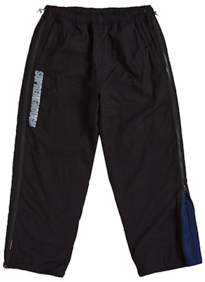 シュプリーム グッドイナフ パッチワーク フルジップ トラックパンツ ブラック Order シュプリーム グッドイナフ パッチワーク フルジップ トラックパンツ ブラック