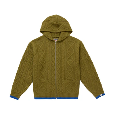Supreme GOODENOUGH Zip Up Hooded Sweater Olive