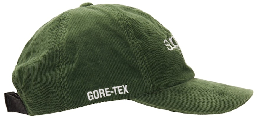 Supreme GORE-TEX灯芯绒经典logo六片帽绿色 Order Supreme GORE-TEX灯芯绒经典logo六片帽绿色