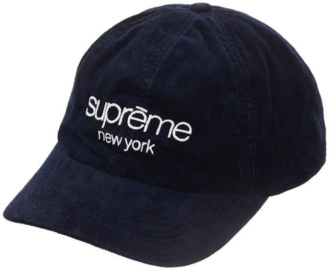 supreme-gore-tex-corduroy-classic-logo-6-panel-navy