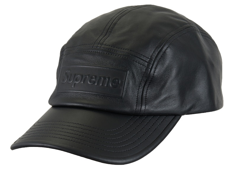 Supreme GORE-TEX Leather Camp Cap 'Black'