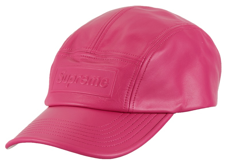 Supreme GORE-TEX Leather Camp Cap 'Pink'