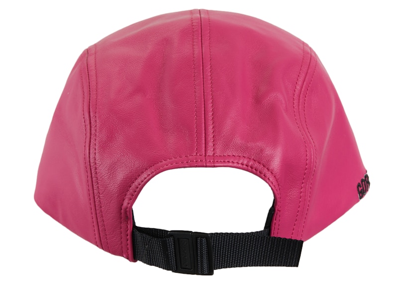 Supreme GORE-TEX Leather Camp Cap 'Pink' 圖 3