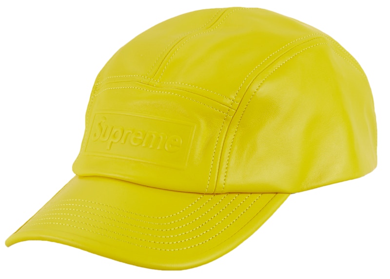 Supreme GORE-TEX Leather Camp Cap 'Yellow'