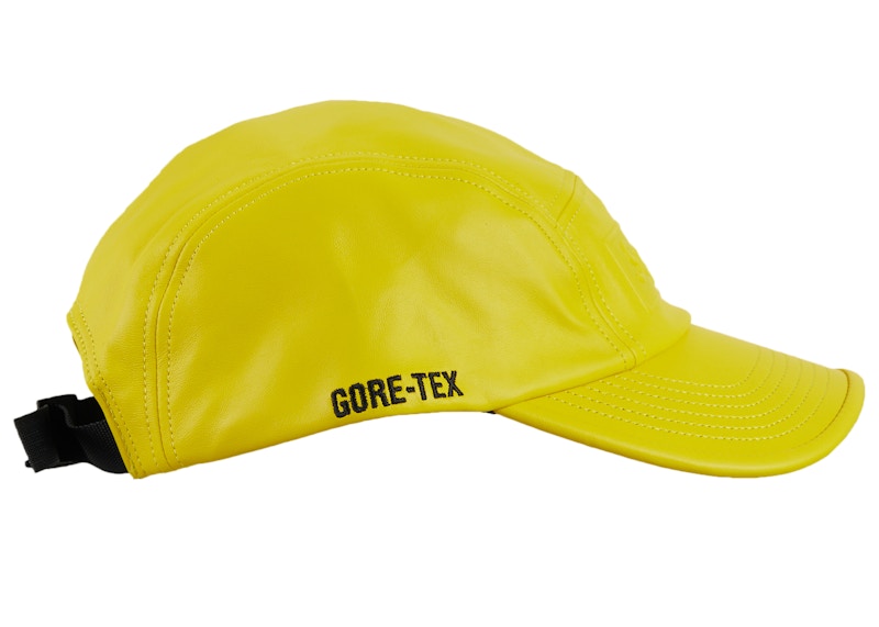 Supreme GORE-TEX Leather Camp Cap 'Yellow' 圖 2