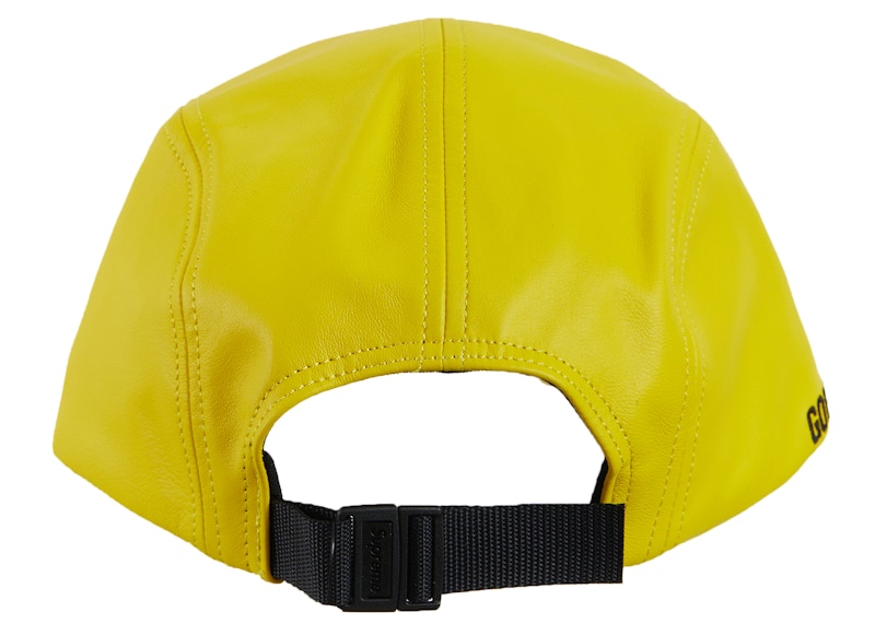 Supreme GORE-TEX Leather Camp Cap 'Yellow' 圖 3