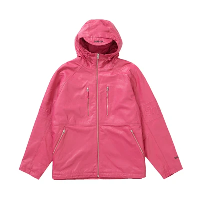 Supreme GORE-TEX Leather Jacket 'Magenta'