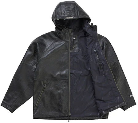 Supreme Jaket Kulit GORE-TEX Motif Burung Unta Hitam Order Supreme Jaket Kulit GORE-TEX Motif Burung Unta Hitam