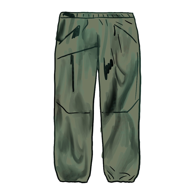 Buy 至尊Gore-Tex Paclite橄欖旋紋褲