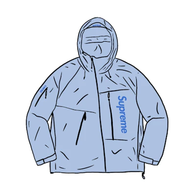 Supreme GTX Paclite Shell Jacket Light Blue