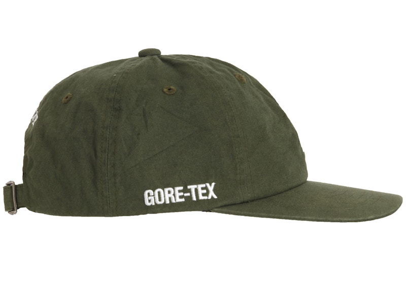 Order 至尊Gore-Tex字母S标志橄榄色六片帽。