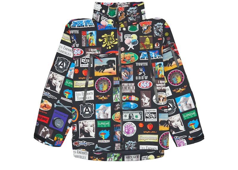 Supreme Gore-Tex Stickers Shell Jacket (SS21) Black